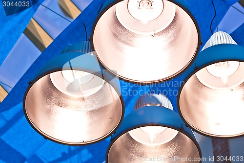 Image of metal lamps