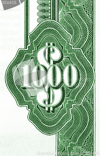 Image of One thousand dollars