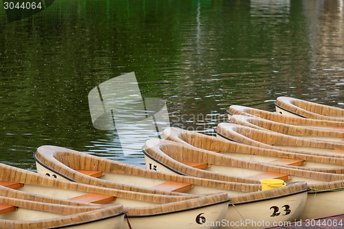 Image of Wooden canoes 