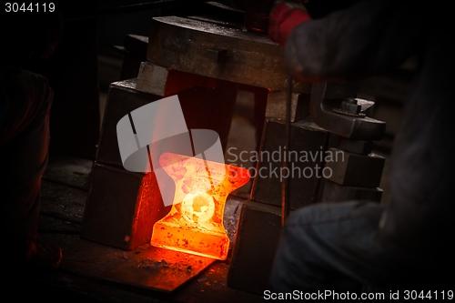 Image of Hot iron in smeltery