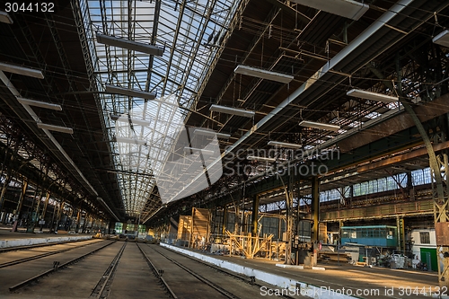 Image of Large industrial hall of a repair station