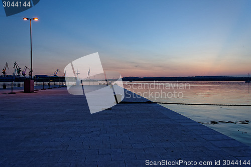 Image of Peaceful sunset at the jetty