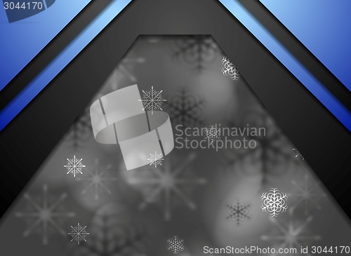 Image of Dark abstract blurred Christmas background