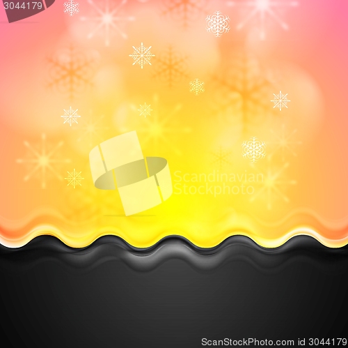 Image of Abstract bright Christmas background