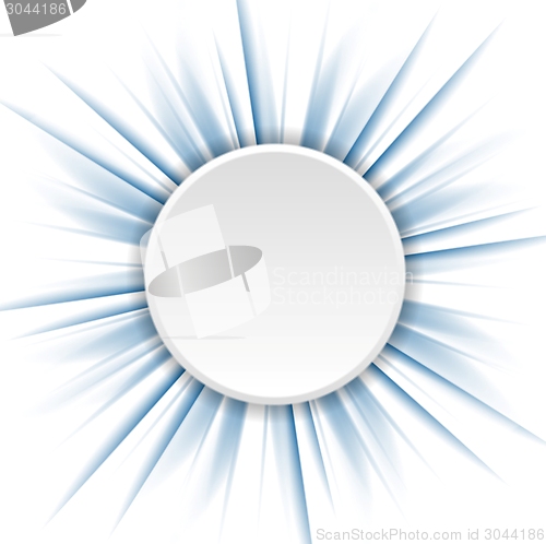 Image of Blue beams and white circle