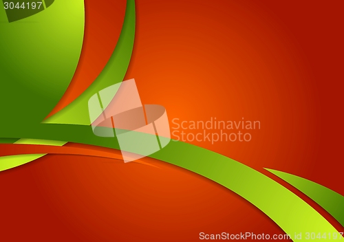Image of Abstract bright contrast wavy corporate background