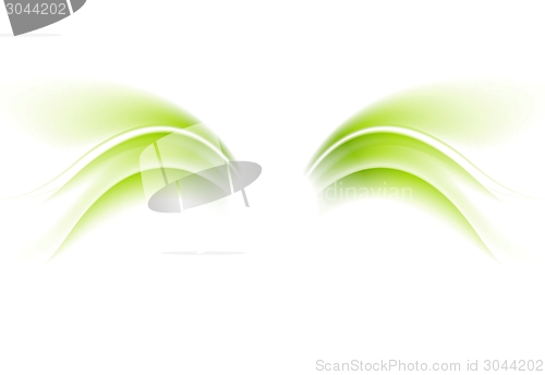 Image of Abstract wings vector waves background