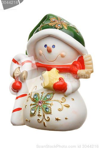 Image of Snowman isolated on white