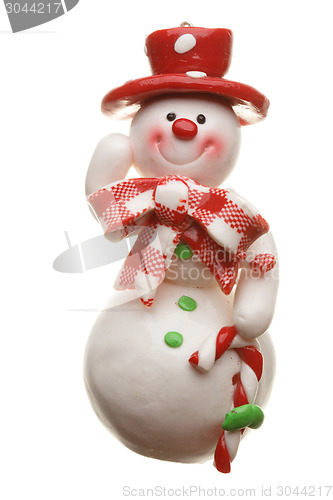 Image of Snowman isolated on white