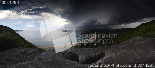 Image of Supercell storm over Broken Bay Pearl Beach NSW Australia