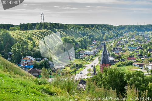 Image of Panin hillock. Down town of Tobolsk, Russia