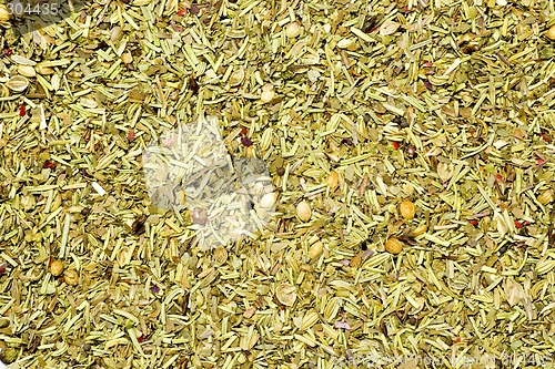 Image of Mixed herbs texture

