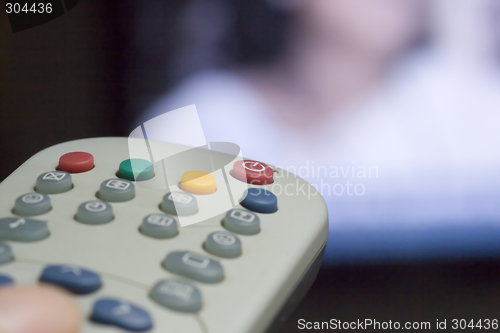 Image of TV remote control


