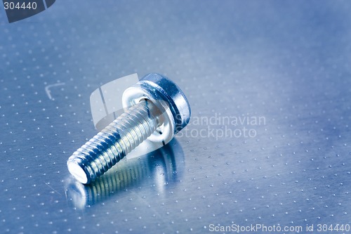 Image of Screw on metal surface