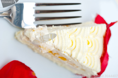 Image of whipped cream mango cake