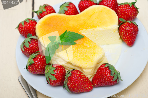 Image of heart cheesecake