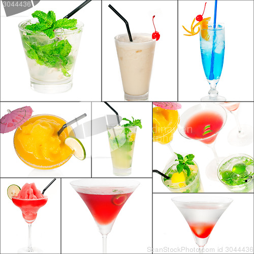 Image of cocktails collage