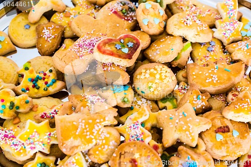 Image of childrens christmas cookies