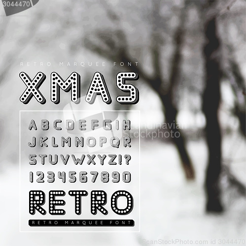 Image of Retro marquee font