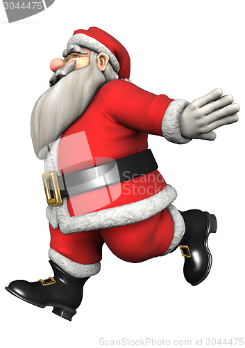 Image of Running Santa