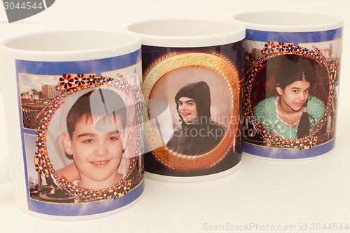 Image of Portraits on glasses.