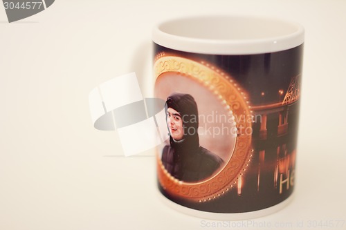 Image of Portraits on glasses.