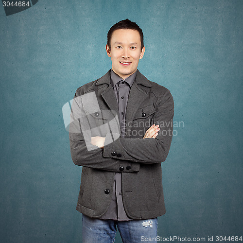 Image of Asian Man With Folded Hands