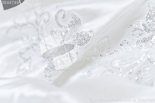 Image of Beautiful wedding dress detail