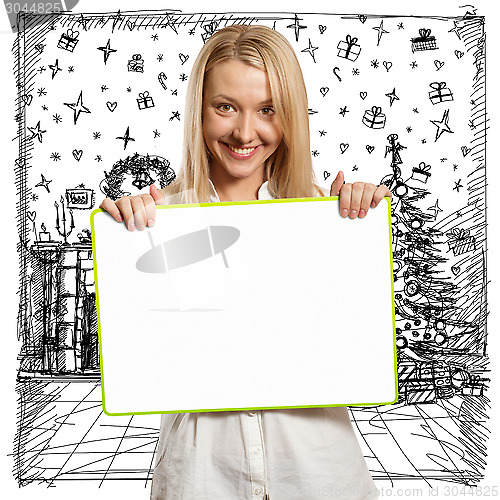 Image of Woman Looking For Christmas Gifts