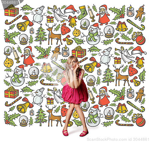 Image of Woman Looking For Christmas Gifts