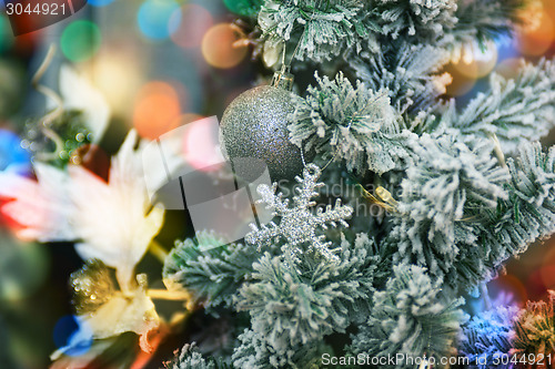 Image of Christmas tree closeup