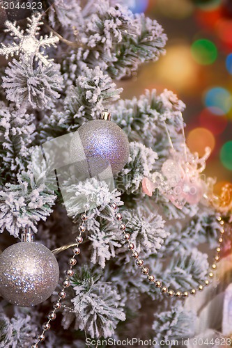 Image of Christmas tree closeup