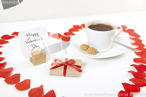 Image of happy valentines day heart gift