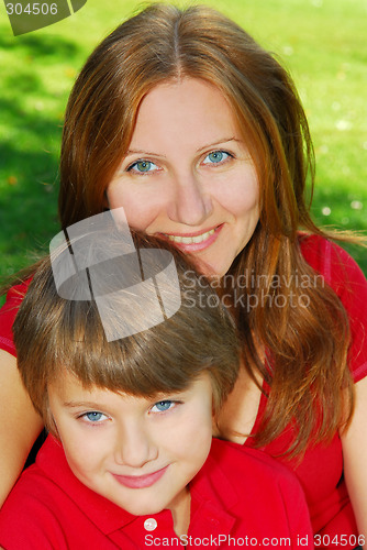 Image of Mother and son