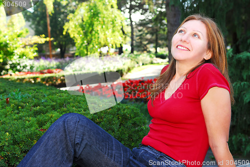 Image of Woman relaxing