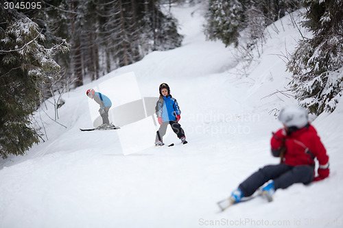 Image of Little skiers