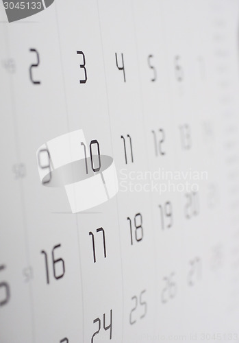 Image of Calendar page