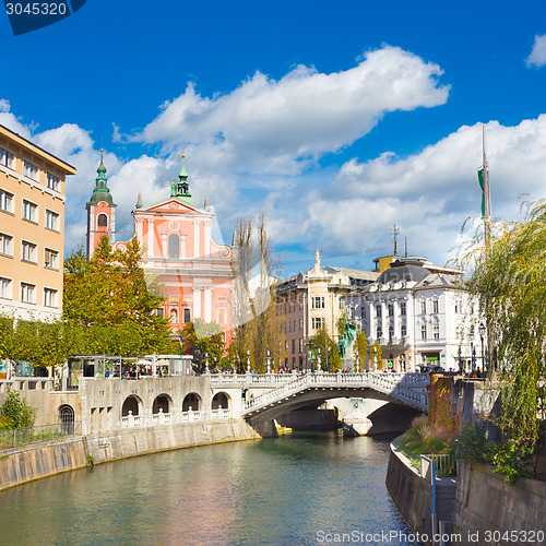 Image of Romantic medieval Ljubljana, Slovenia, Europe.