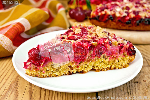 Image of Pie cherry on board