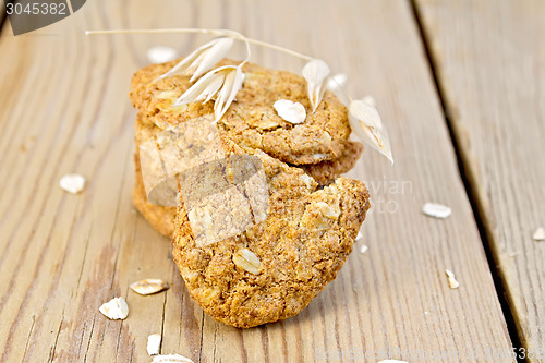 Image of Cookies oatmeal with spikelet on board