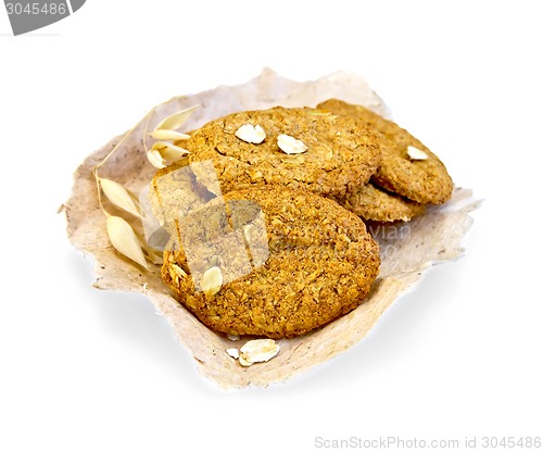 Image of Cookies oatmeal on paper