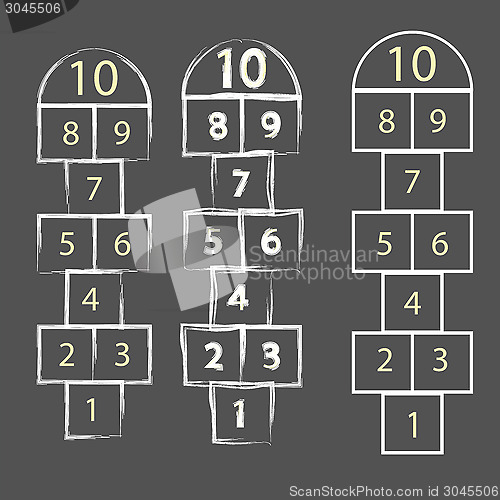 Image of hopscotch game