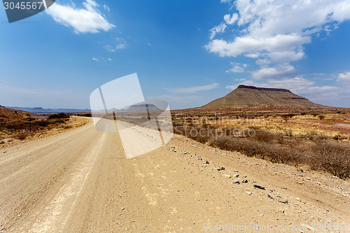 Image of panorama of fantrastic Namibia landscape