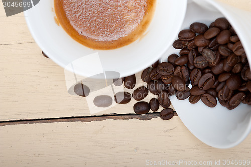 Image of espresso cofee and beans