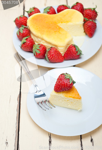 Image of heart cheesecake