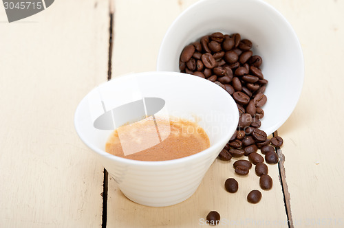 Image of espresso cofee and beans