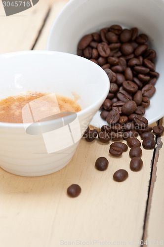 Image of espresso cofee and beans