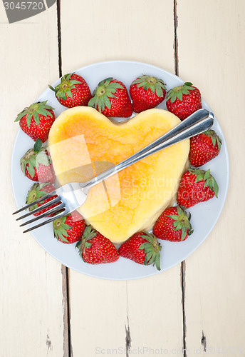 Image of heart cheesecake
