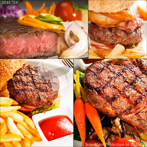 Image of beef dishes collage