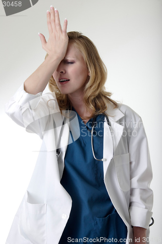 Image of Upset lady doctor